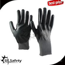 SRSAFETY 15g Nylon glatte Oberfläche Nitril Handschuh Arbeitshandschuhe en388 / Schutzhandschuhe